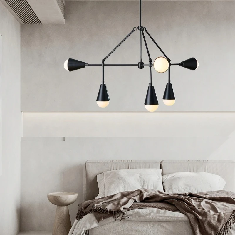 

Modern European Designer Industrial Metal Pendant Light for Living Room Ceiling Art Restaurant Dining Table Trendy Decor Lamp