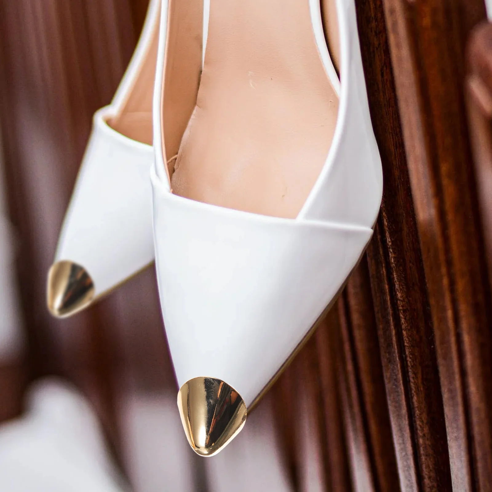 

Heel Caps For High Heels Metal Shoe Protective Cover Decorative Pointed Tips Replacement Guards Women’S Pumps Shoe Repair