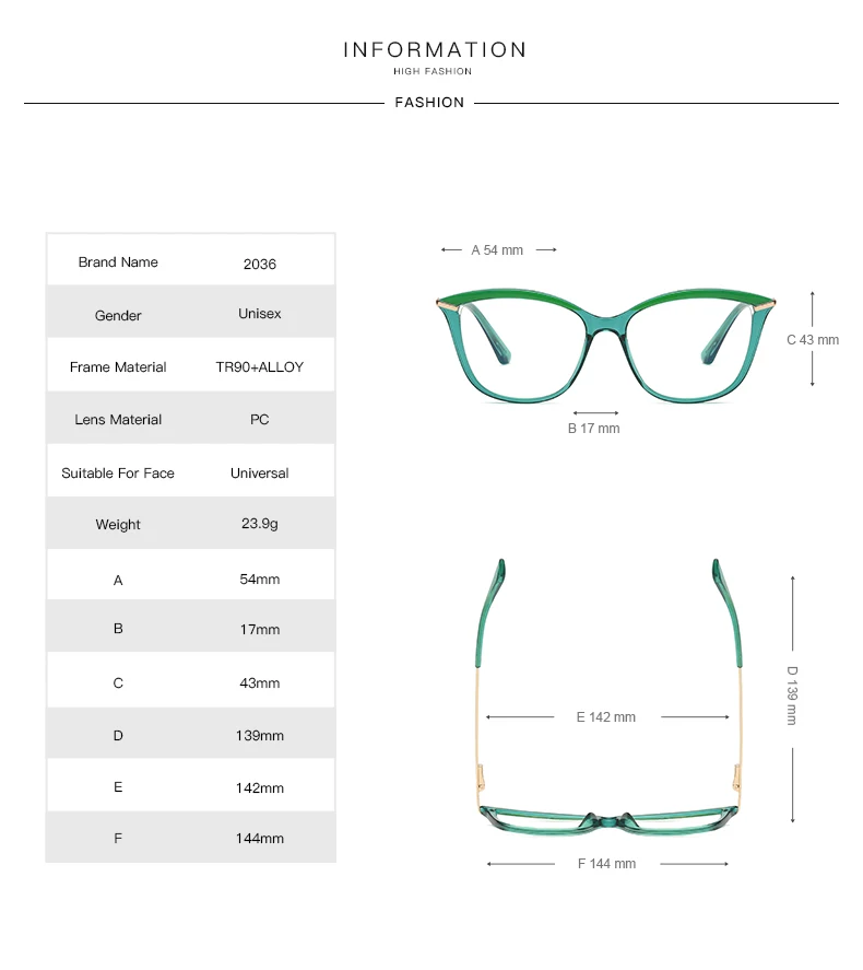 JMISUS Occhiali da vista Cateye in acetato fatti a mano Occhiali da vista quadrati progressivi da donna Occhiali ottici fotocromatici