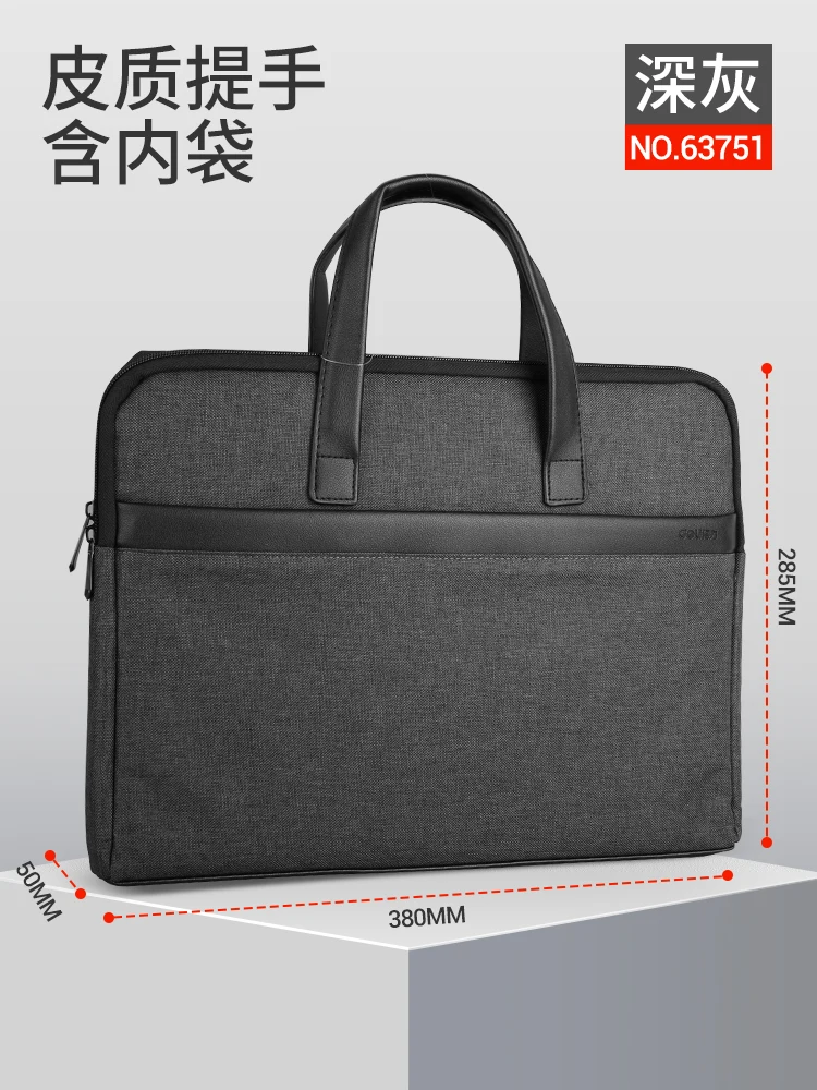 Briefcase business men custom dual-use portable multi-function large-capacity a4 file bag hand carry information conference