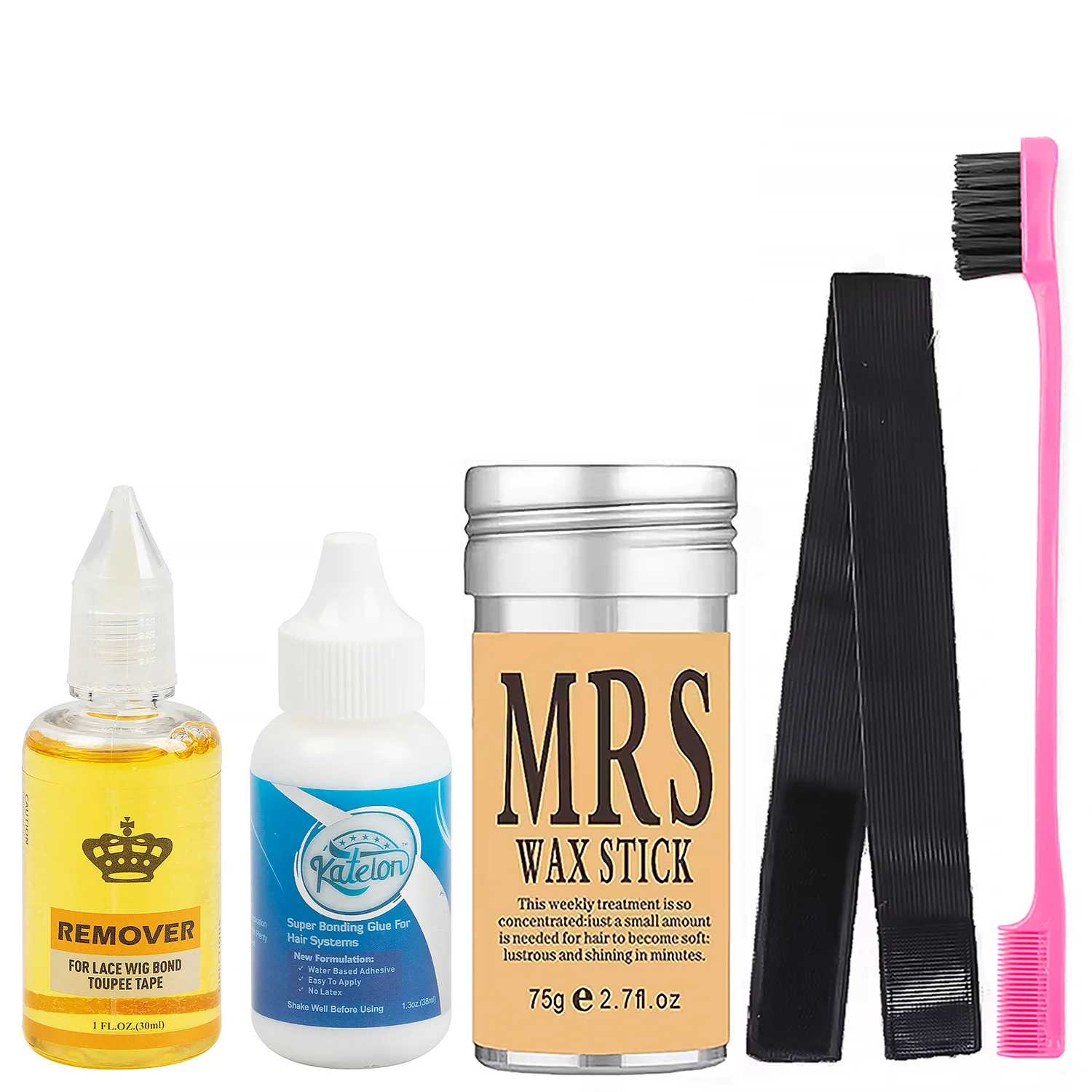 38 مللي شعر مستعار دانتيل مقاوم للماء لاصق شمع عصا شريط ذوبان مرن لتطبيق الصباغة الجبهة الباروكات