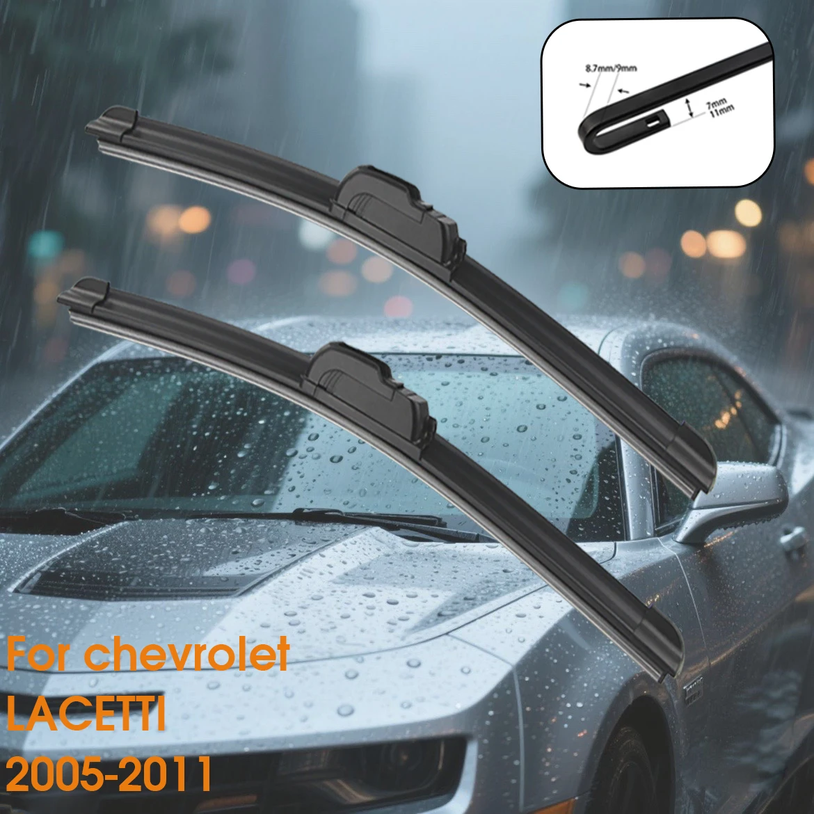 

Car Wiper Blades For Chevrolet LACETTI 2005-2011 Windshield Windscreen Front Window Blades 22"+19" Car Accessories