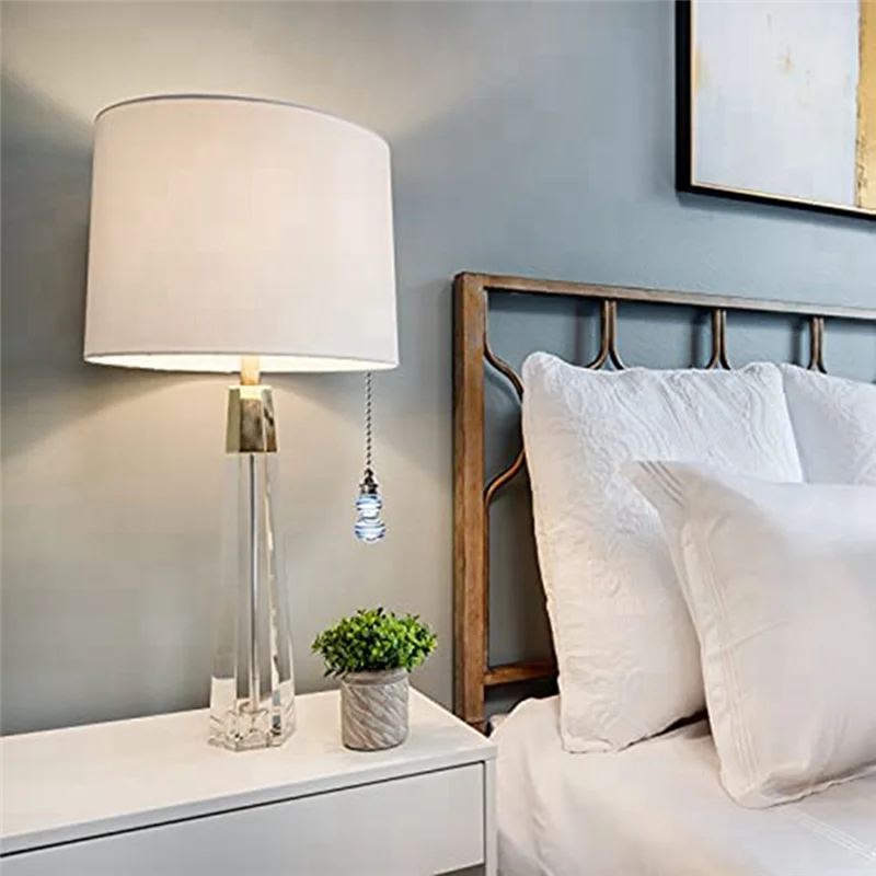 قلادة زرقاء جيدة، مزينة بحزام سلسلة تمديد المروحة 14 بوصة (حوالي 35.6 سم) قلادة كروية مطرزة بقطر 3.2 مم