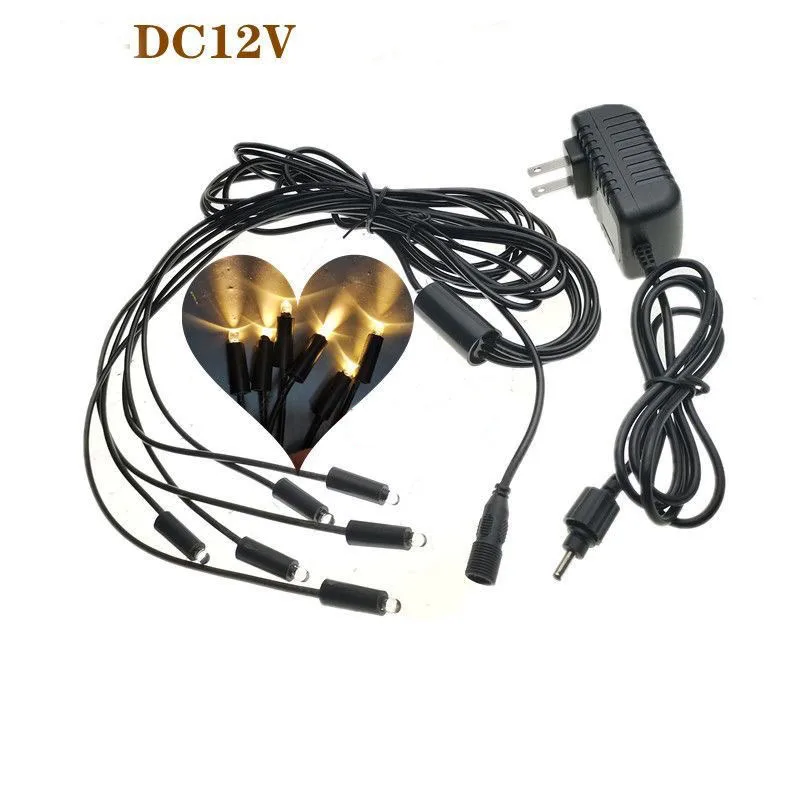 12V LED 6-Farben und Warmweiß Unterwasser-DIY-Licht für Aquarium, Tischbrunnen, Teich mit Adapter EU/US/AU/UK Kompatibel – Detail 3