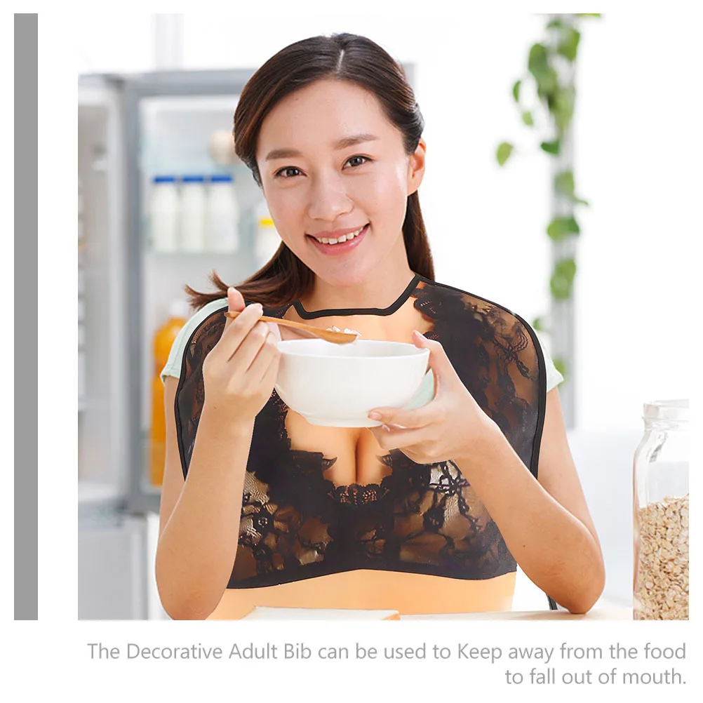 

2Pcs Waterproof Adult Bibs Reusable Folding Dining Bibs Washable Household Clothing Protectors Eating Accessory