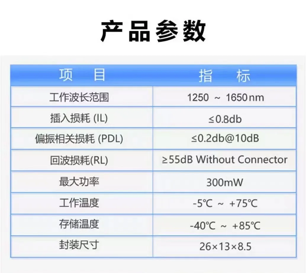 مخفف الألياف الضوئية ، مفتاح تشغيل وإيقاف ، مفتاح بصري ميكانيكي ، نوع الزر ، وضع فردي ، 1260-1650nm