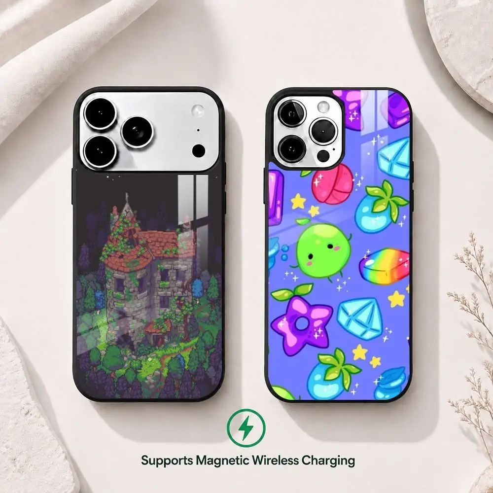 

Game Stardew V-Valley Gift Phone Case For iPhone17,16,15,14,13,12,11 Plus,Pro Compatible with magnetic wireless charging