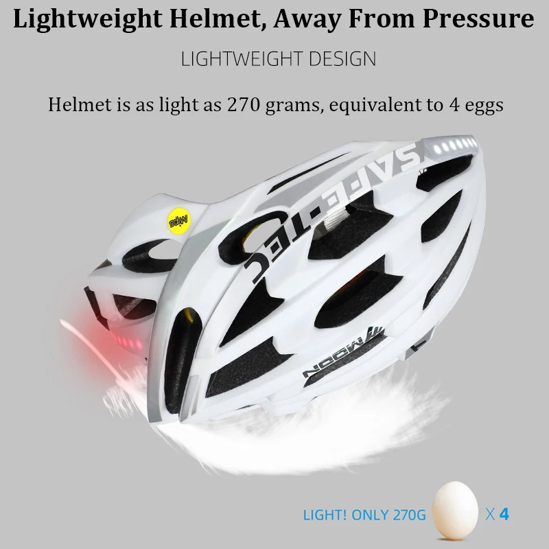 Cycling Helmet Mips Anti-collision Safety Bicycle Helmet Smart Music Bluetooth Bike Helmets Callable Cycling Cap with Led Light