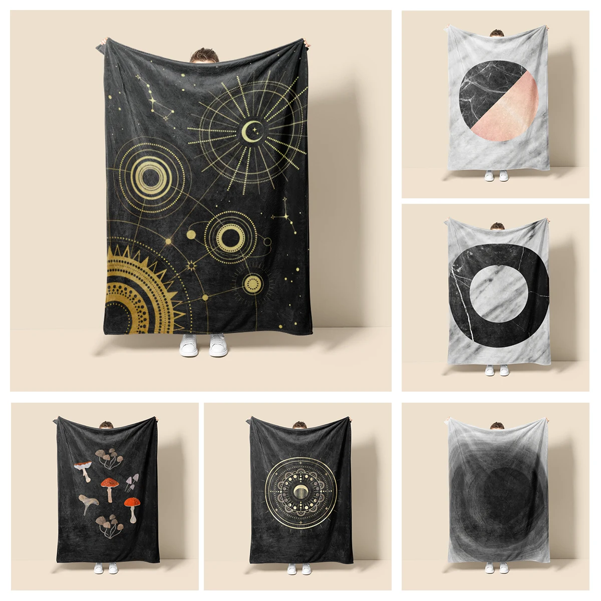 

Home decoration plush Throw Sofa blanket Anime animals Bedspread bed fluffy soft blankets decor Plaid Modern morandi Abstract