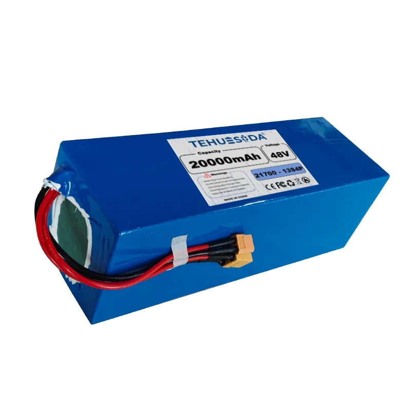 21700 Lithium Battery Pack 48V 20Ah 13S4P Power Battery Pack Built-in BMS Customizable Interface + 54.6V5A Charger