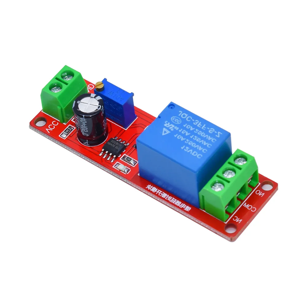 NE555 Time Relay Shield Timing Relay Timer Control Switch DC 5V 12V Time Delay Relay Car Relays Pulse Generation Duty Cycle 10S