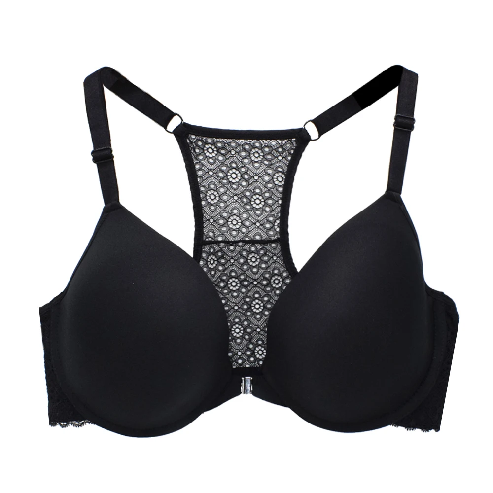 Front Buckle Women Bra Underwire Breathable Vest Back Lingerie Plus Size Underwear Bralette Tops Size 36-48 A B C D E F G Cup