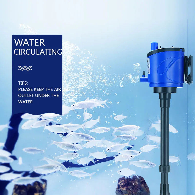 8/12/20/30/45w Aquarium Water Pump Aquarium Filter Pump For Fish Tank Coral Reef Marine Tank Pump Increase Air Oxygen Pump