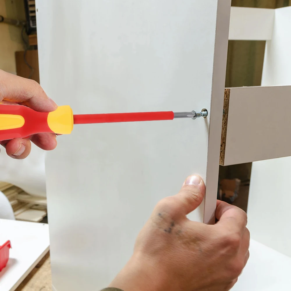Con impugnature in TPR strumenti per elettricisti Set di cacciaviti isolati a testa singola magnetica da 8 pezzi Set di strumenti per cacciaviti isolati