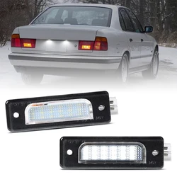 2Pcs For BMW E34 5-Series 1988-1996 E32 7-series 1986-1994 White LED Number License Plate Light