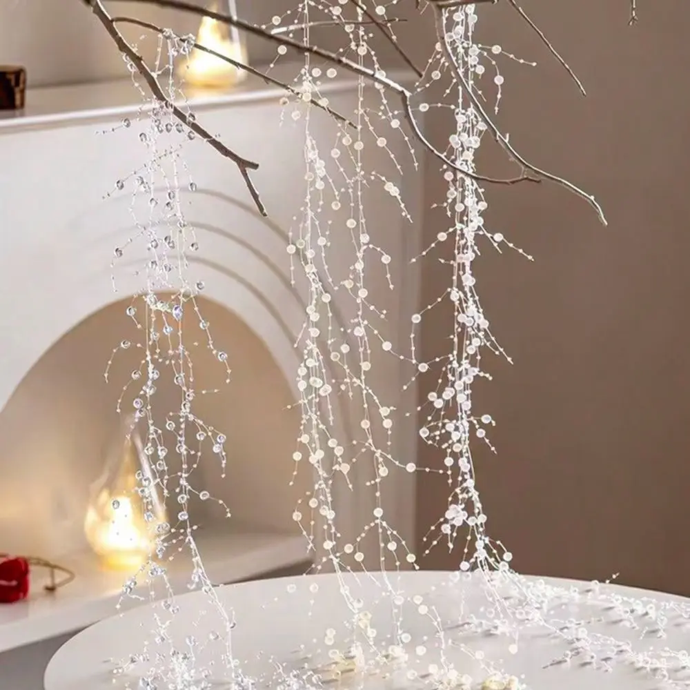 1.3M Round Bead Chain Hanging Ornament Festive Party Supplies Minimalist Home Decor DIY Craft Hanging String Wedding Decor