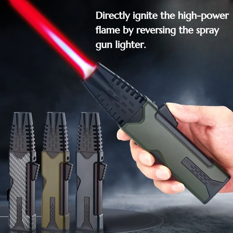 

Directly into high heat inverted spray gun lighter used outdoor camping barbecuing baking Cigarette Accessories