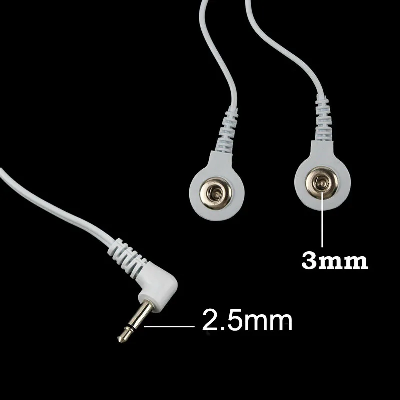 1pcs Durable 2/4-Way Replacement Electrode Pads TENS Unit Lead Wires Cable For Tens EMS Standard 2.5mm Connection Massager Tools