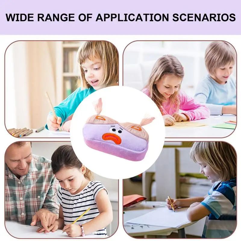 Женский карандаш для школы, милый женский карандаш, эстетический мультяшный пенал для ручек, сумка для хранения канцелярских принадлежностей, органайзер для карандашей