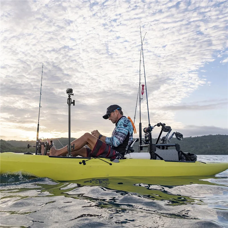 

Adjustable Kayak Camera Mount Base Safety Camera Holders With Long Arm Marine Boat Camera Bracket Replacement -GP40-X67A