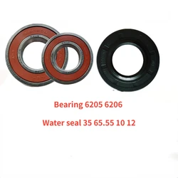 For Samsung Drum Washer WF1802XEU WF1802XEY WF1802XEC Bearing 6205 6206 Water seal 35 65.55 10 12