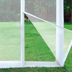 1 Pack Zippered Window Screen, Reusable Bug Net for Doors and Windows, Insect Protection and Ventilation
