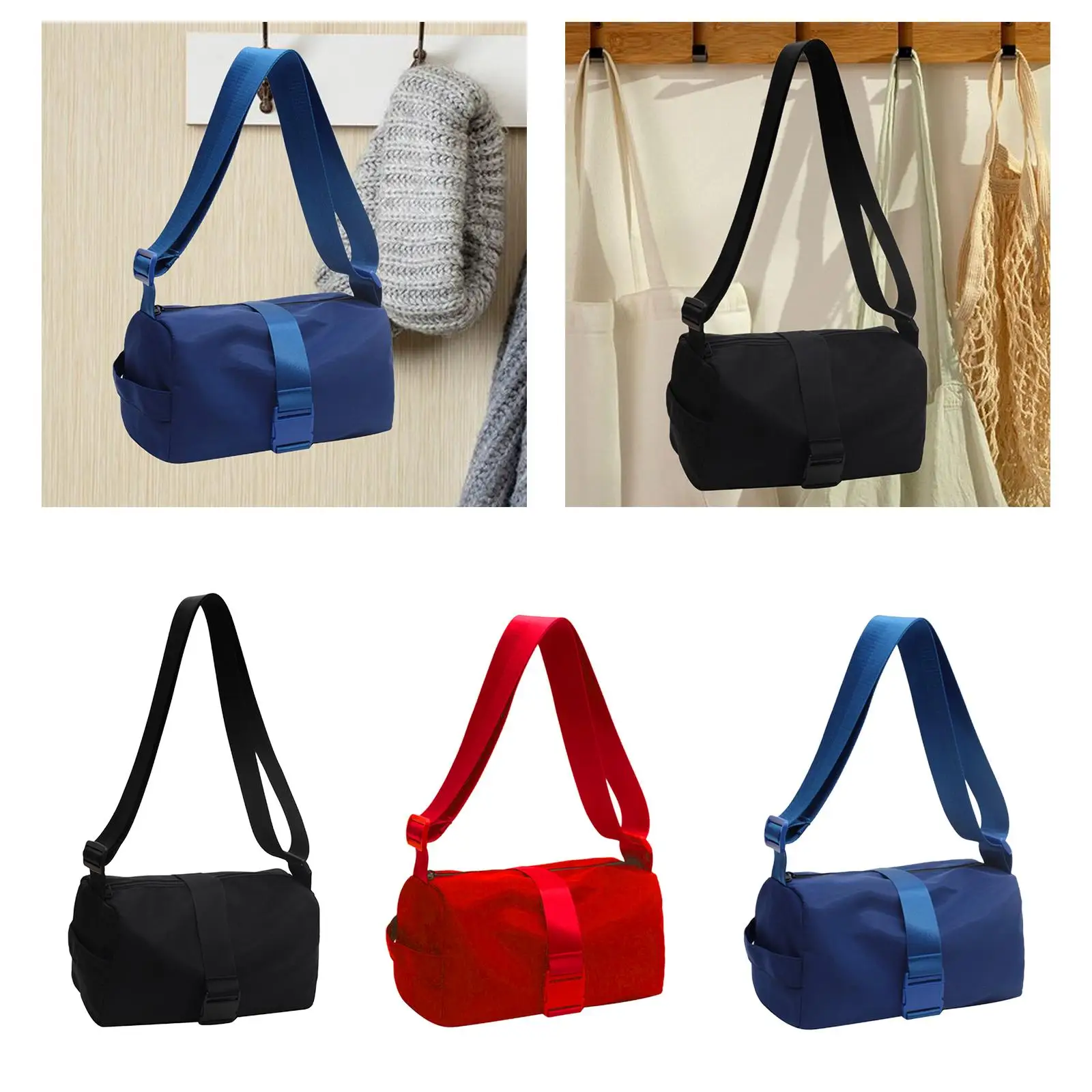 Women Crossbody Bag Gym Bag with Adjustable Shoulder Strap Sports Shoulder Bag for Commuting Beach Camping Fitness Essentials