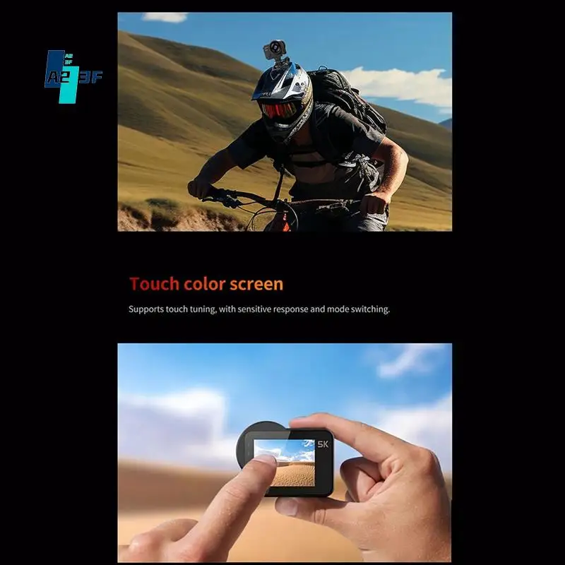 

A23F-VIRAN V10 5K Экшн-камера Электронная стабилизация изображения 2-дюймовый сенсорный экран Водонепроницаемая видеокамера Прибор обнаружения движения