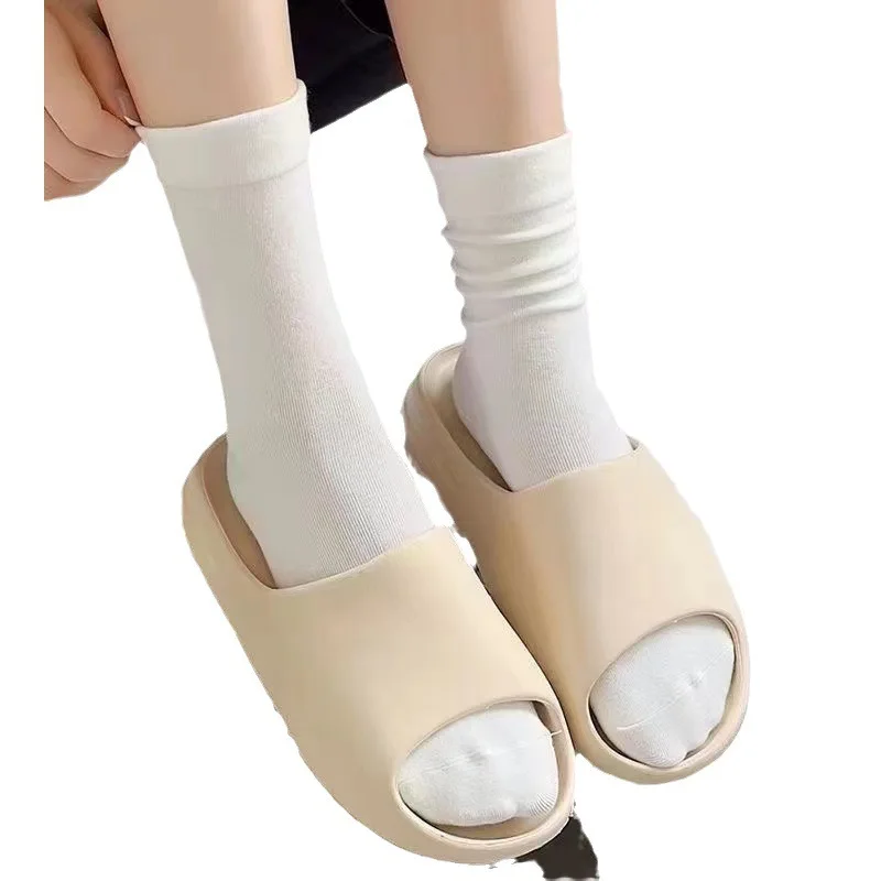 

Женские, послеродовые носки, весенне-осенние, до середины икры, однотонные, повседневные, универсальные, милые, бесшовные, длинная трубка, Slouc