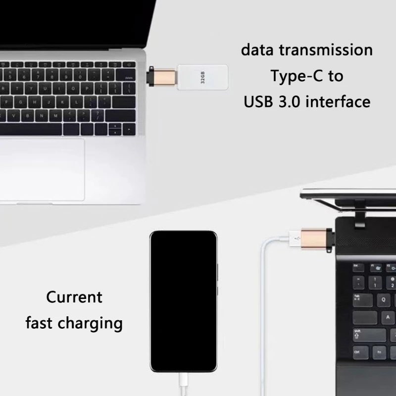 Q22A Portable OTG Type C Converters Supporting Highly speed Data Transimission