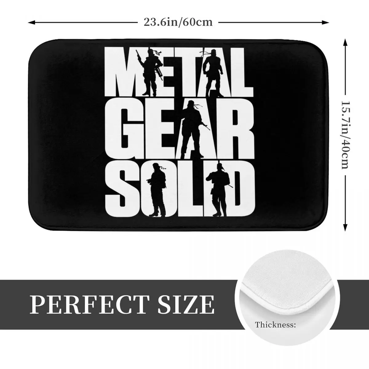 Metal Gear Solid Doormat Kitchen Entrance Home Floor Mat Anti-slip Carpet Rug for Living room Footpad Mats