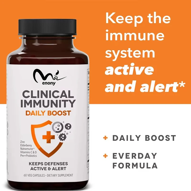 

Clinical immunity - increase antibodies and immune cells - elderberry, zinc, natmone, and vitamin C+D3-60 capsules