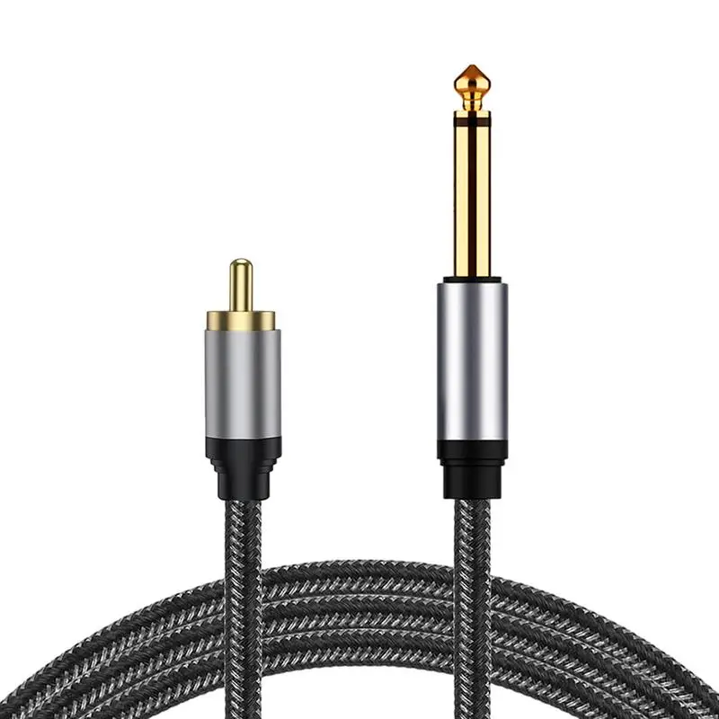 1/4 Audio Cable Speaker Audio Cable With AV Interface Heavy Duty Headphone Adapter Audio Cable Audio Auxiliary Cord For Guitar