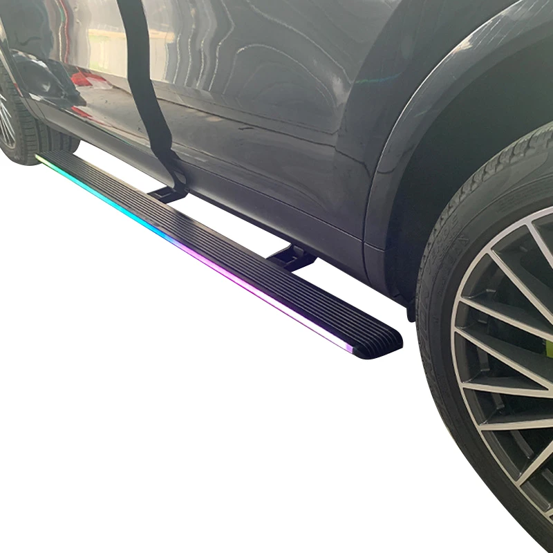 Aluminum Alloy Electric Led Lights Nerf Bars Side Steps Running Boards for X6 F16 E53 X5custom