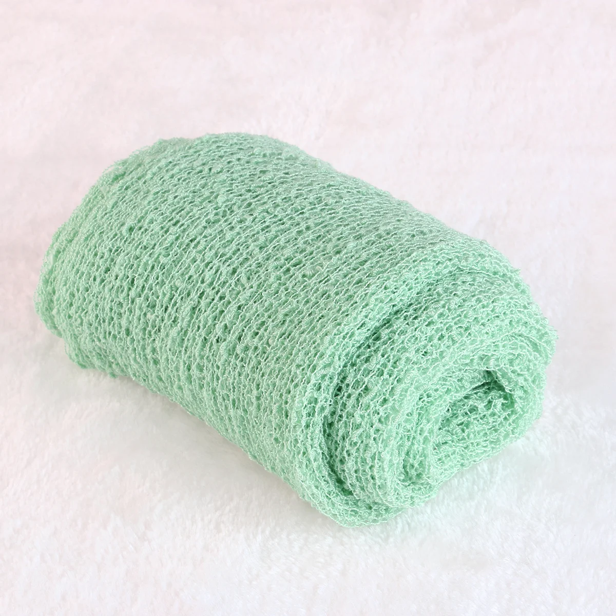 Mint Green Baby Stretch Wrap Newborn Photo Prop Super Stretchy Texture Versatile Swaddling Blanket Baby Wrap Photo Prop