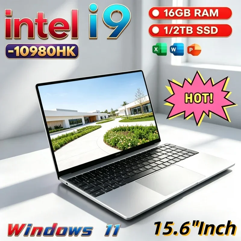 15.6 Inch Tournament-Gaming Laptop Intel Core I9-10980HK 16GB RAM 1TB/2TB SSD Fingerprint Unlock Windows 11 Gaming Business