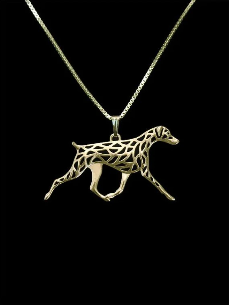 Trendy Doberman Natural Ears Dog Pendant