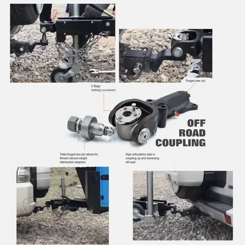 3,5 Tonnen Off-Road-Kupplung, Anhängerkupplung, Schwenkkupplung für Wohnwagen, ATV