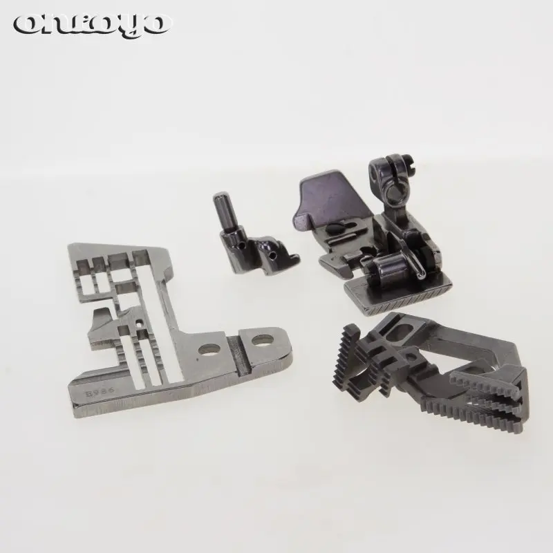 Overlock conjunto de agulhas para máquina de costura, agulhas de medição para sia 757 e986/h500/d581/tabletes/kg155 for médio e pesado