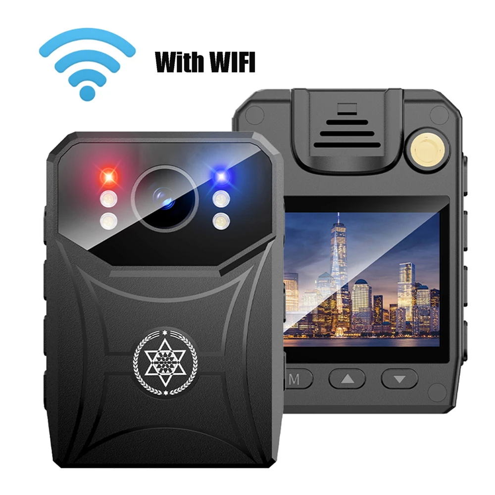 

V6 Police Body Mini Camera HD 1080P DVR Video Security Cam IR Night Vision Camcorders with 18 H Long Battery Life Recording