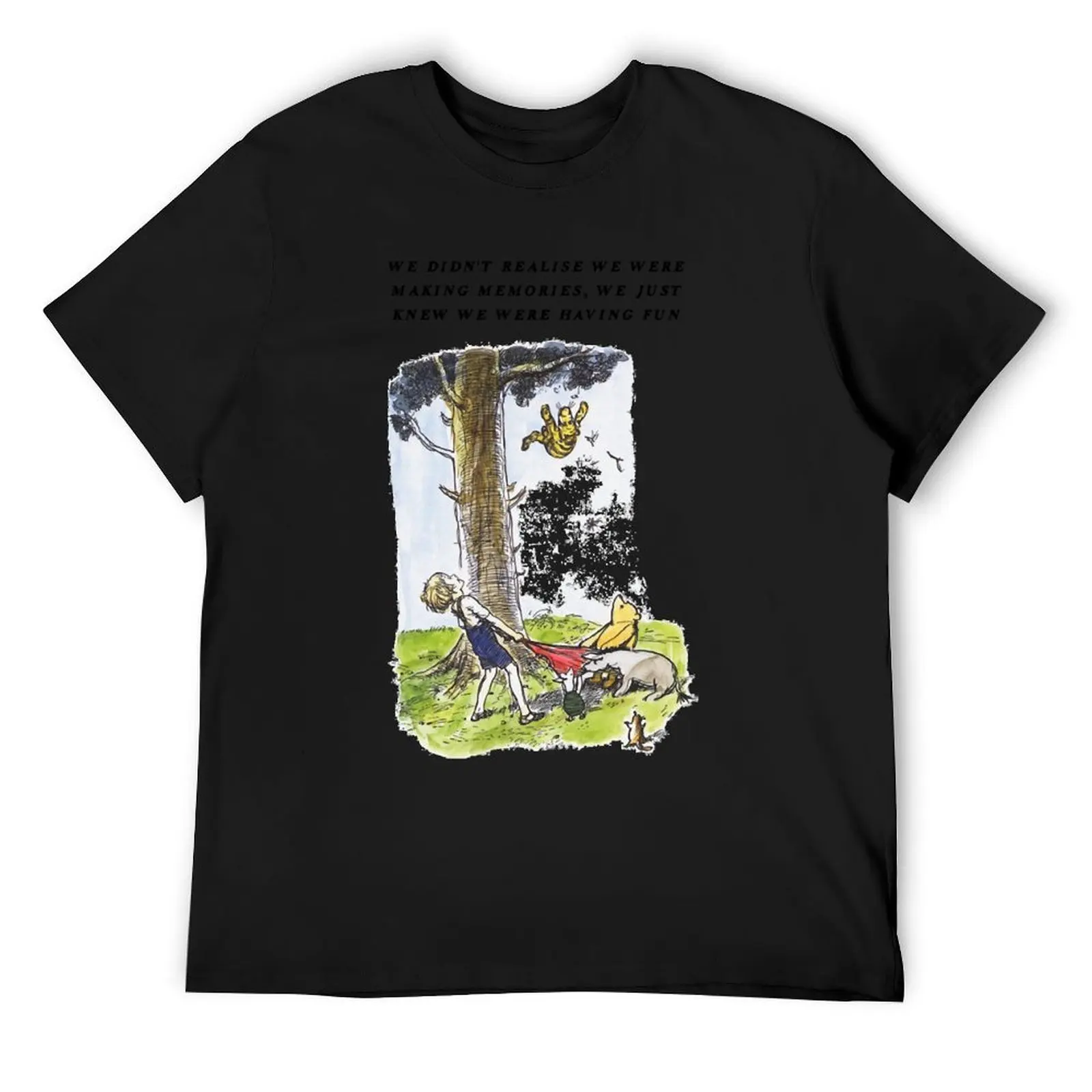 

Who Loves Movie Winnie Quote Book Illustration Cute Photographic T-Shirt