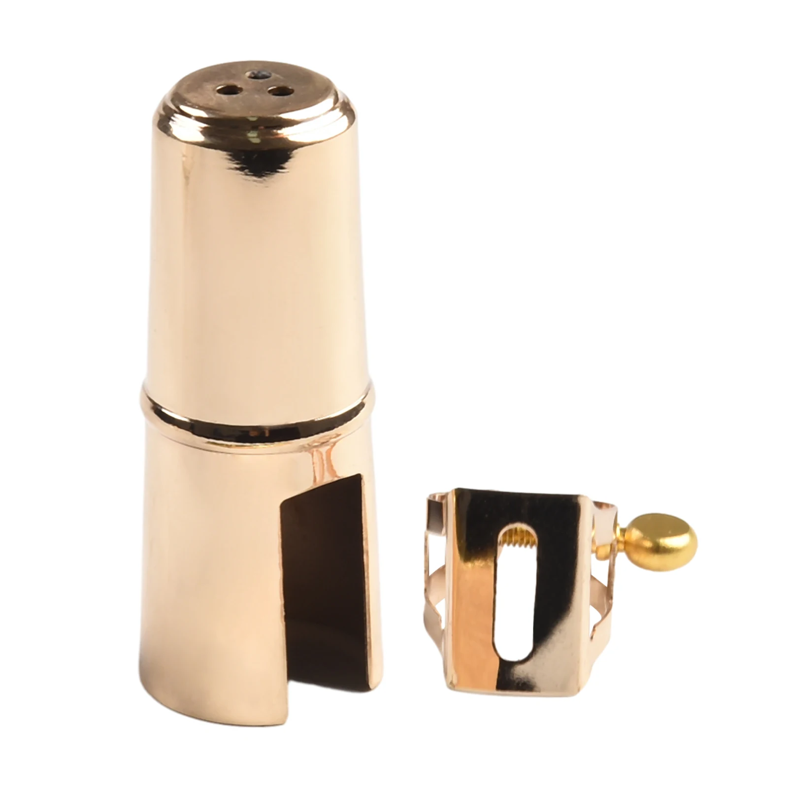 For Alto Saxophone Mouthpiece with Metal Ligature and Cap Replacement Part Brass Material Suitable for Saxophone Accessories