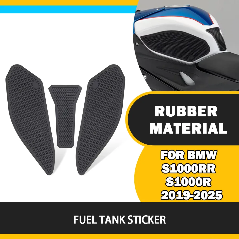 bmw-s1000rr-s1000r-s1000-r-rr-2019-2025用タンクパッド、オートバイアクセサリー、燃料タンクパッド、滑り止めサイド燃料タンク防水パッド