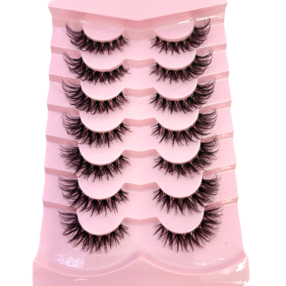 New7 Pairs Natural Lashes Full - Eyelash Extension Human Hair review and price