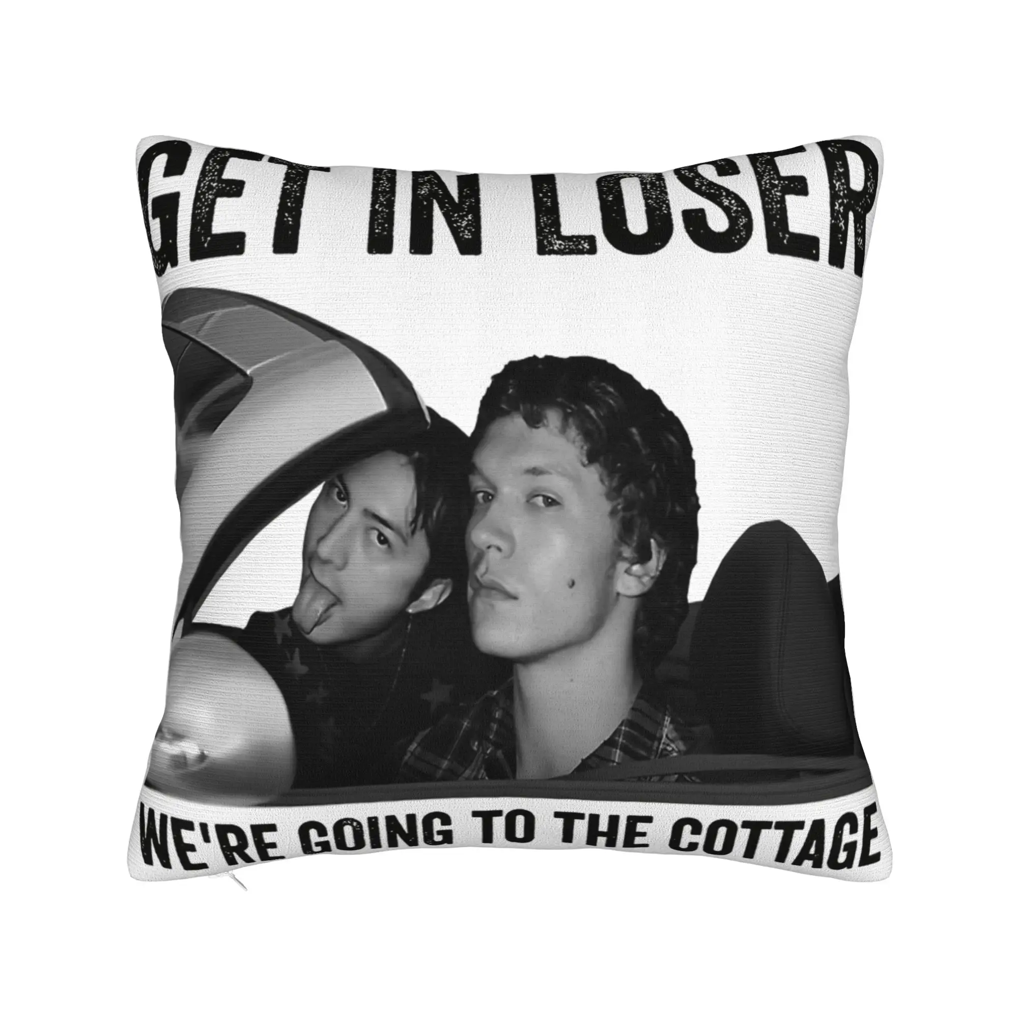Get In Loser We're Going To The Cottage Ilya Rozanov and Shane Hollander Heated Rivalry Pillow Case Pillow Cover For Sofa Car