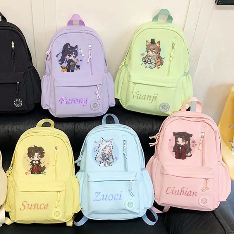 

Game Anime Ashes of The Kingdom Cos Furong Yuanji Zuoci Sunce Liubian Unisex 2025 Commuting Storage Backpack Festival Gift