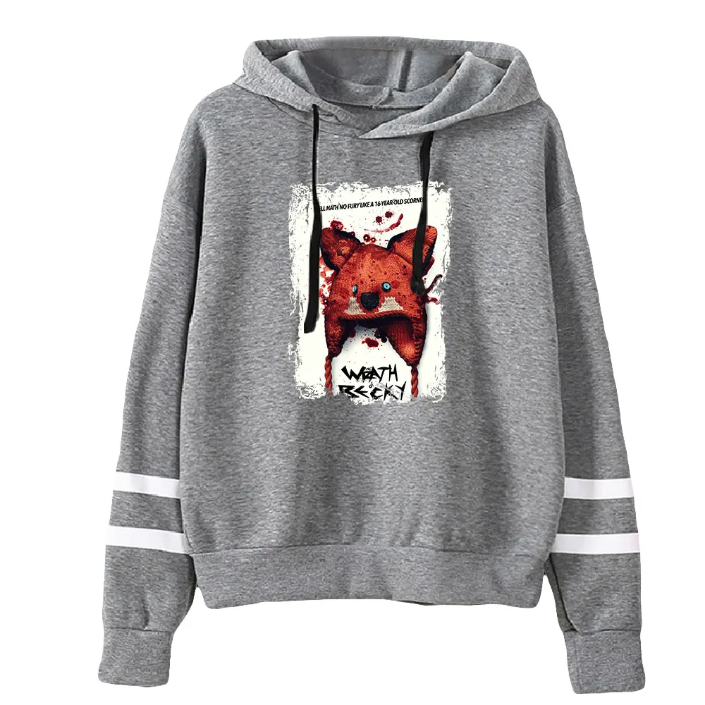 Moletom Horror Impresso, Moletons Unisex, Pullovers de manga comprida, Hoodies Hip Hop, A ESCRUÇÃO BECKY