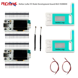 2 Sets LoRa32 V3 ESP32-S3 WiFi BT Development Board 868MHz 915MHz Type-C SX1262 OLED Display Lora Kit for Arduino IoT Smart Home