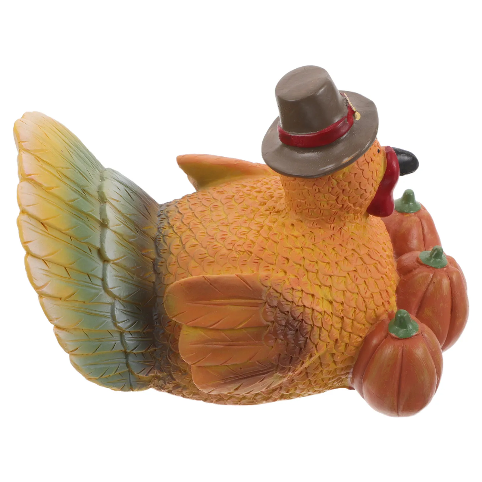 Thanksgiving Resin Turkey Statue Outdoor Fall Harvest Decor Garden Lawn Patio Tabletop Autumn Centerpiece Thanksgiving Day