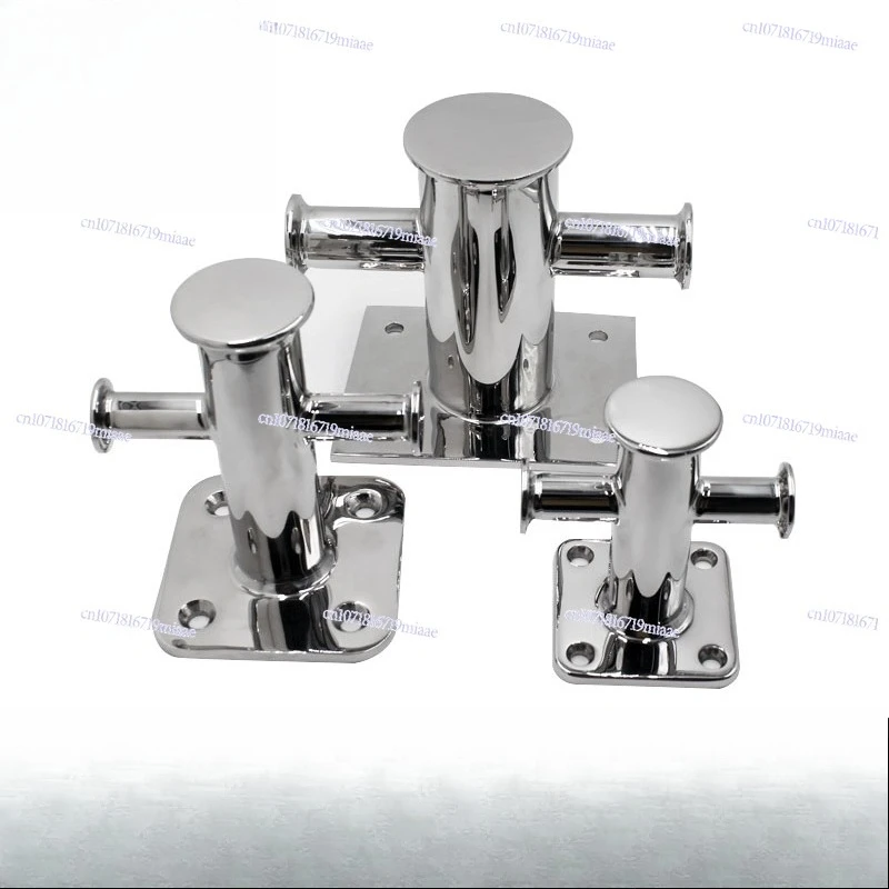 Bollard Single Cross Cable Pile 316 Stainless Steel Tether  Marina Yacht Speedboat Hardware